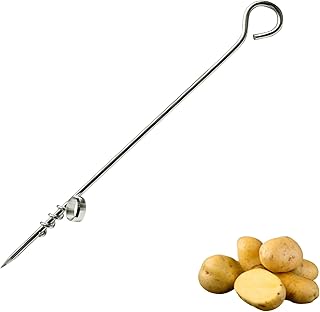 Westmark Epluche Pommes de Terre en Spirale, Longueur : 24,3 cm, Acier Inoxydable, Spiro, Argenté, 51222260