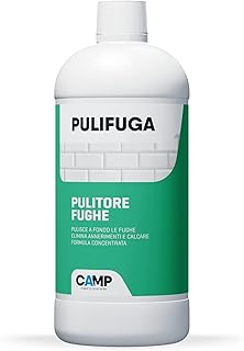 CAMP Pulifuga - Nettoyant pour joints de carrelage, élimine taches et noircissements - Solution concentrée, nettoyage maison, 1 l