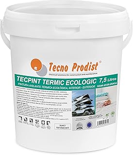 Tecno Prodist TECPINT TERMIC ECOLOGIC (7,5 Litres) Peinture à la chaux, isolation thermique et acoustique, intérieur - extérieur à l