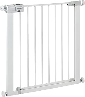 Safety 1st SecureTech Gate, Barrière Escalier Enfant à Pression, 73-80 cm (max. 136 cm), Barrière de Sécurité Enfant, Ouverture d