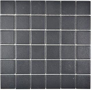 Carreaux de mosaïque en céramique - Noir - Antidérapant - Antidérapant - R10