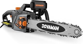DOVAMAN Tronçonneuse Électrique 2400W, avec Système de Tension Automatique SDS, 40cm Guide et Chaîne Oregon, 15m/s Vitesse de Chaîne, Lubrification Automatique, Frein Mécanique, 2 Chaînes - DCS01A