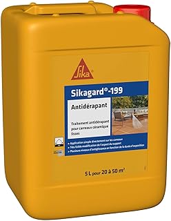 SIKA - Traitement Antidérapant - Sikagard-199 Antidérapant - Pour carrelage lisses en terrasses, piscine, marches d
