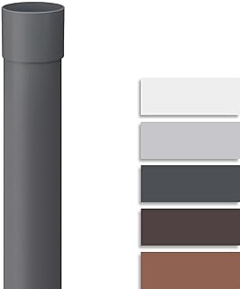 INEFA 100cm Tuyau de descente PVC 75mm anthracite, accessoires gouttière, installation facile