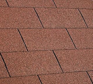 Gartenpirat Bardeaux bitumés rectangulaires 2 m² Rouge Bardeaux pour abri de Jardin, Remise à Outils, pavillon et abri Voiture